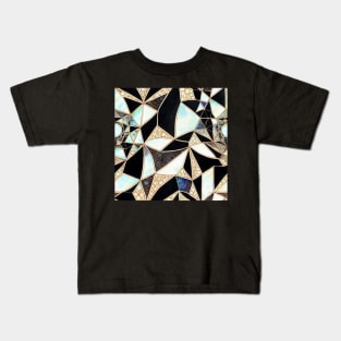 Wild Mosaic with Mother of Pearl Inlay Kids T-Shirt